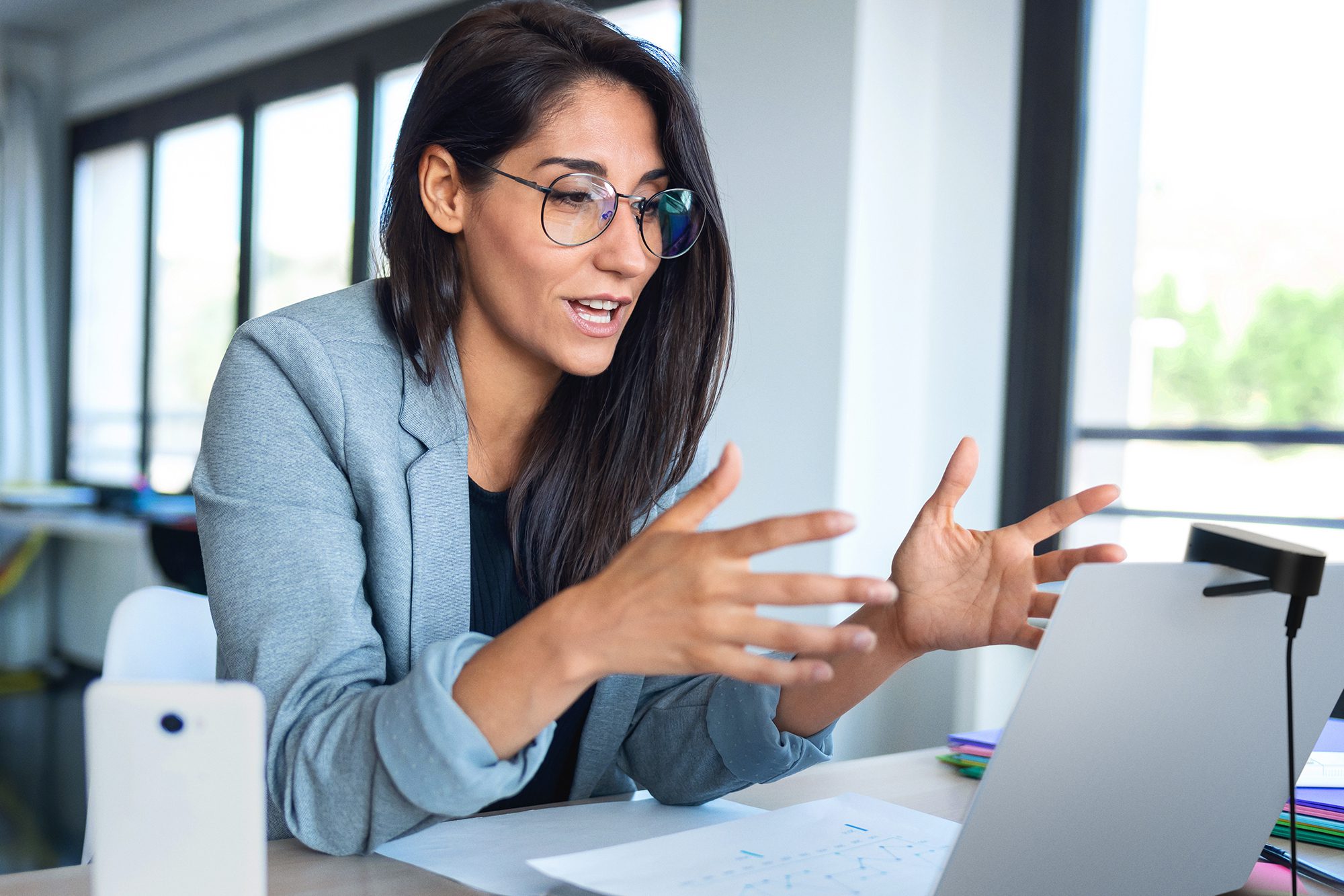 Jabra Pana Cast 20 Not a Webcam Campaign Office Female Talking Medium