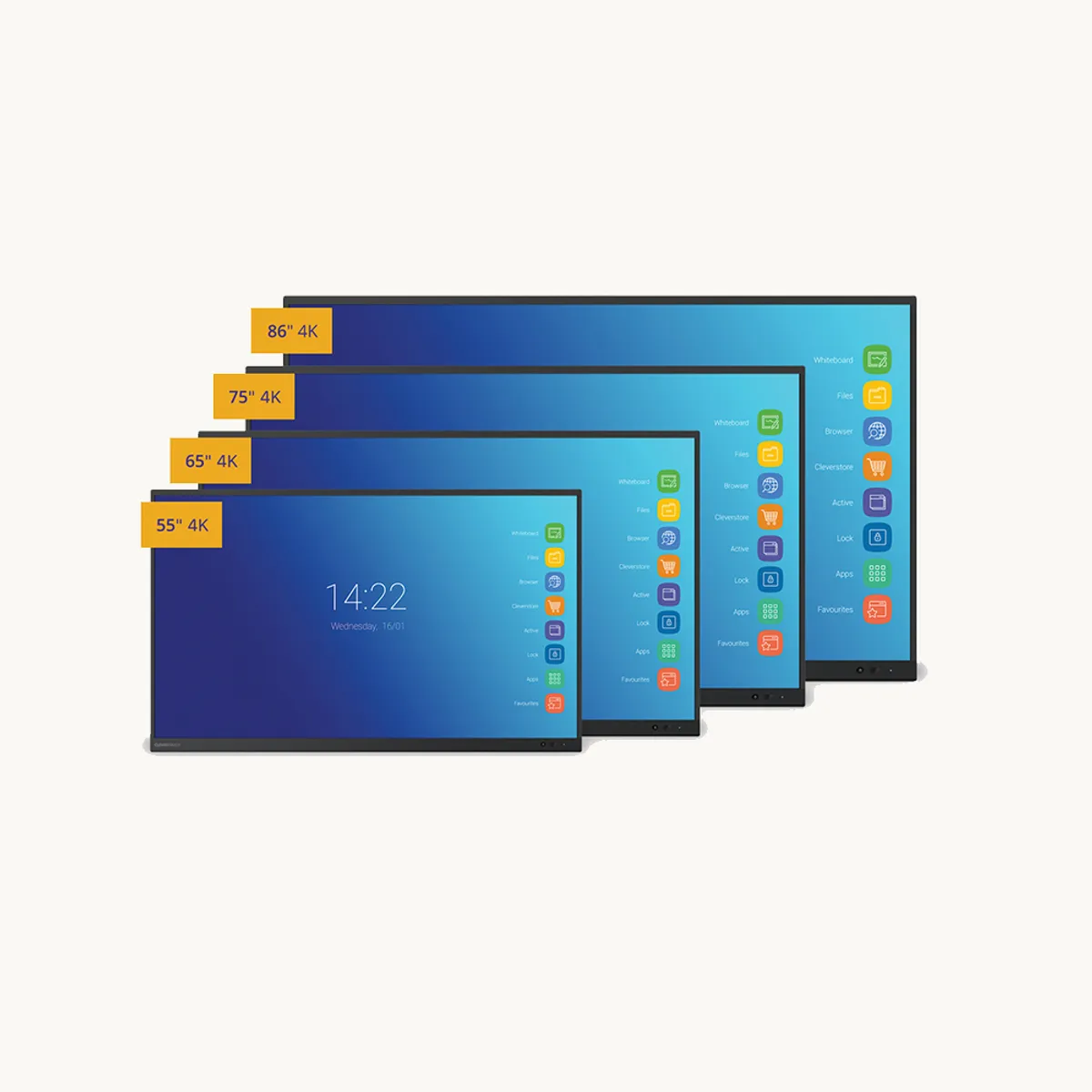 Impact Plus screens with sizes Large