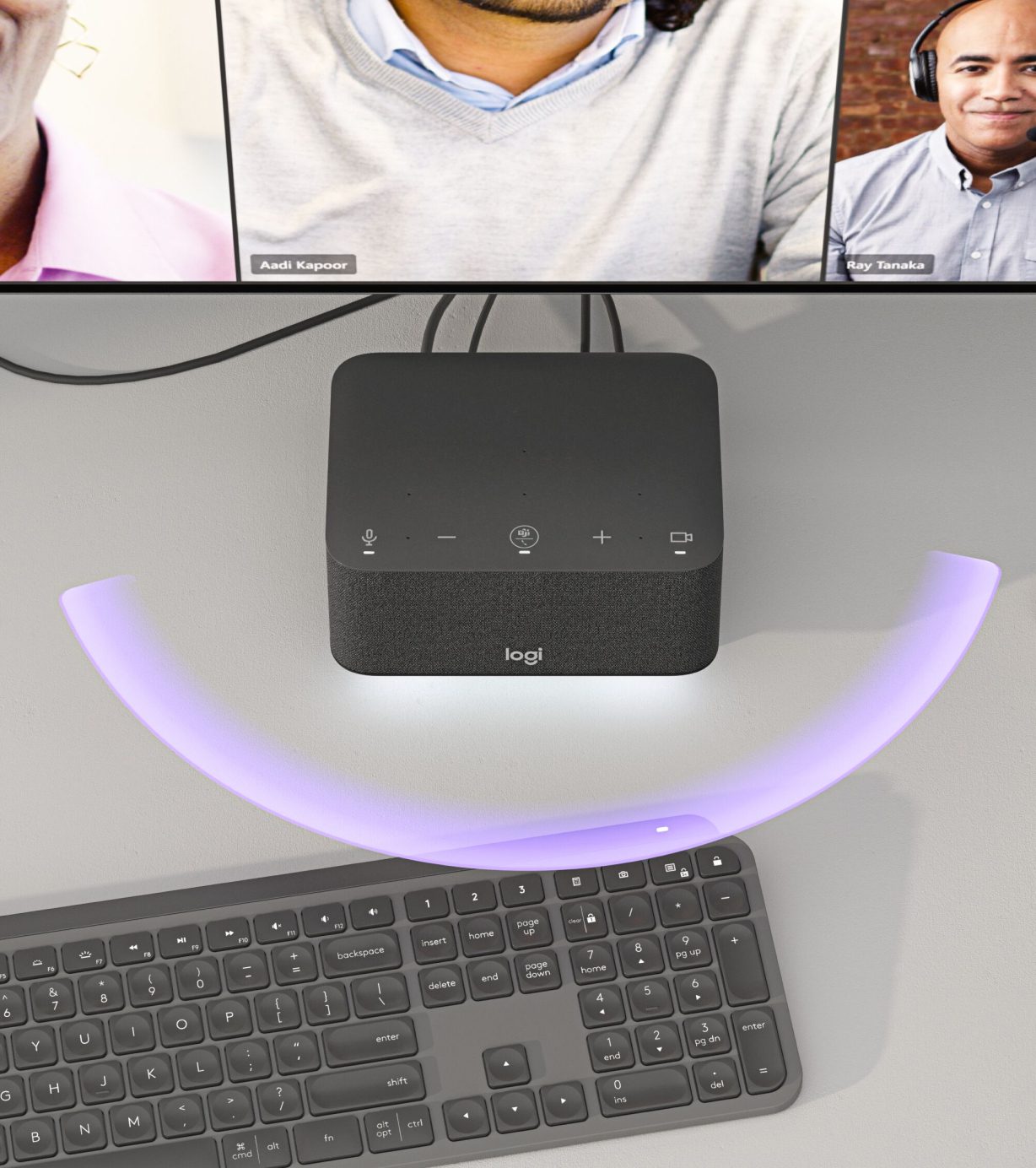 Logitech Dock Graphite LIFE Speakerphone Teams 2 1