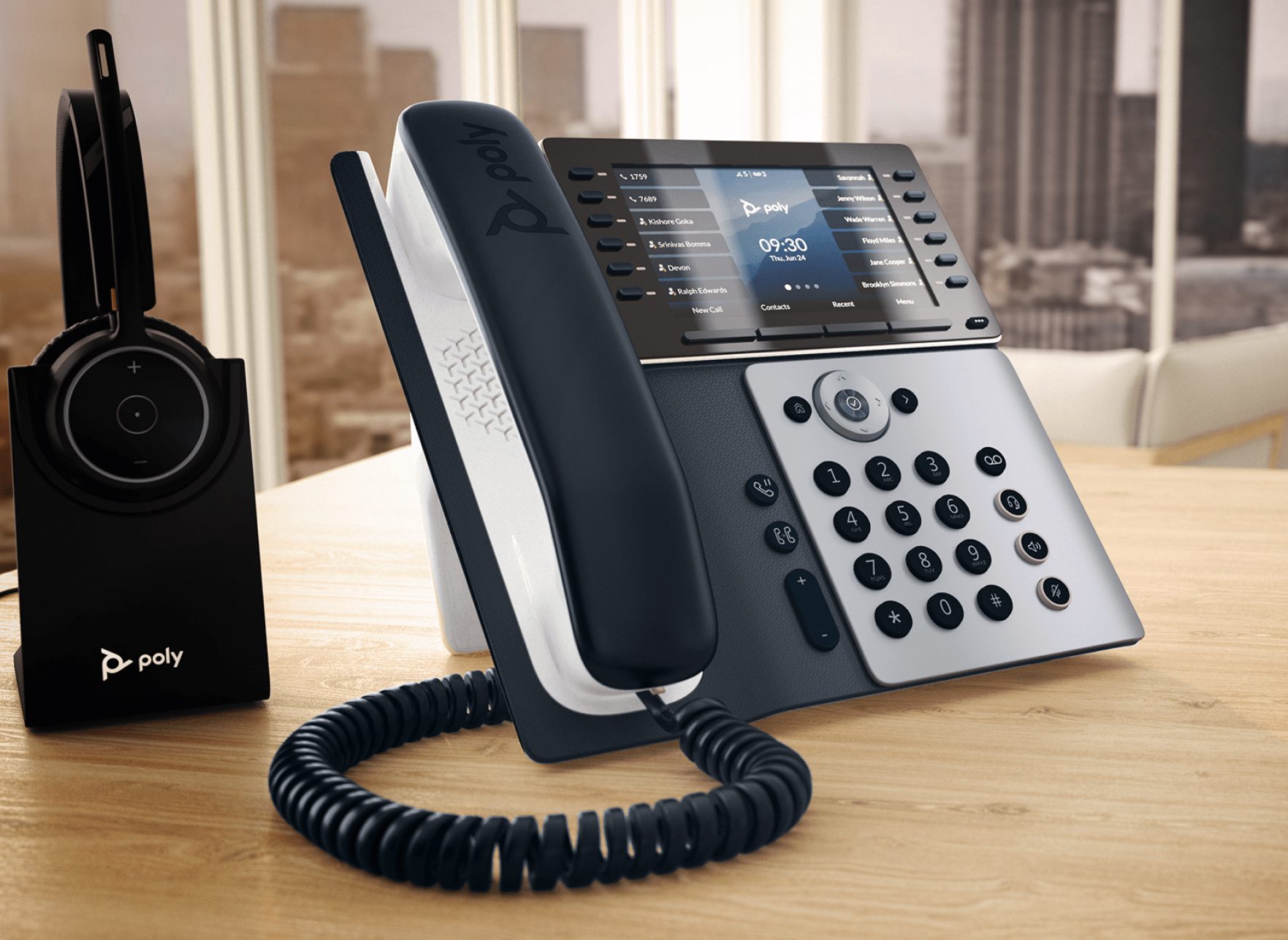 Poly HP edge 550 lifestyle rendering focused 1 1